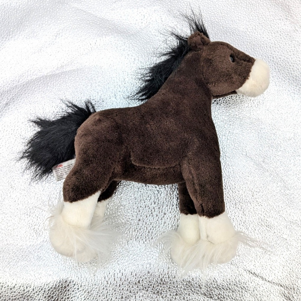 GUND Oakley Horse Plush 10.5" Brown White Stuffed Animal Pony Equestrian Toy